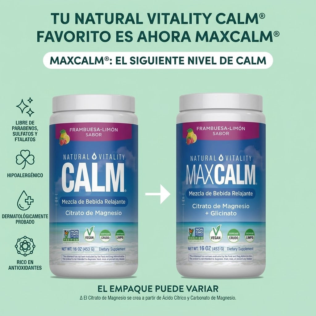 Max Calm bebida relajante con magnesio