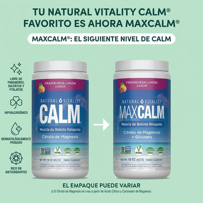 Max Calm bebida relajante con magnesio