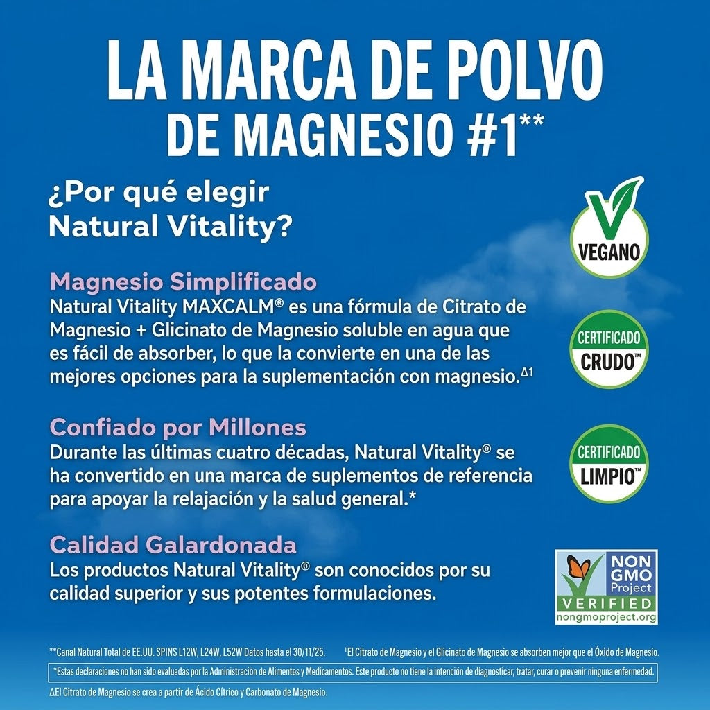 Max Calm bebida relajante con magnesio