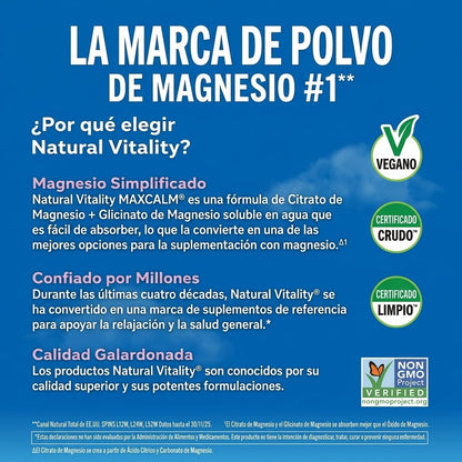 Max Calm bebida relajante con magnesio