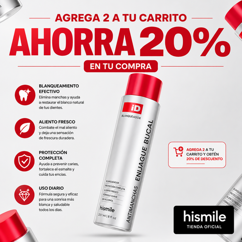 Hismile ID Enjuague blanqueador